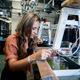Schnell working with her cephalopods at the Marine Biological Laboratory in Woods Hole, Massachusetts.